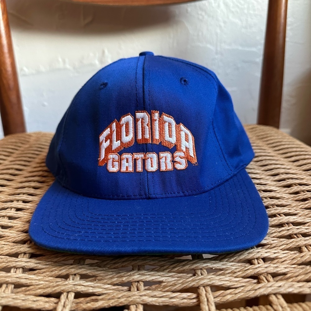 VINTAGE Florida Gators Reebok Snapback Hat – Made in USA – Blue/Green Underbill